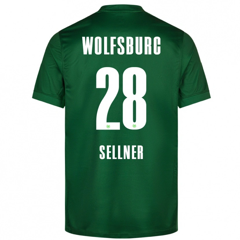 Danxen Kvinder Tabea Sellner #28 Grøn Hvid Hjemmebane Spillertrøjer 2025/26 Trøje T-Shirt
