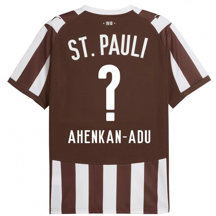Danxen Kvinder Calvin Ahenkan-Adu #0 Kaffe Hvid Hjemmebane Spillertrøjer 2025/26 Trøje T-Shirt