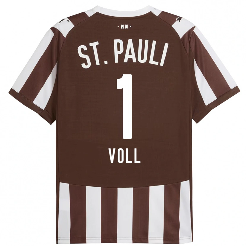 Danxen Kvinder Ben Voll #1 Kaffe Hvid Hjemmebane Spillertrøjer 2025/26 Trøje T-Shirt