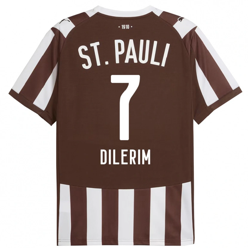 Danxen Kvinder Taylan Dilerim #7 Kaffe Hvid Hjemmebane Spillertrøjer 2025/26 Trøje T-Shirt