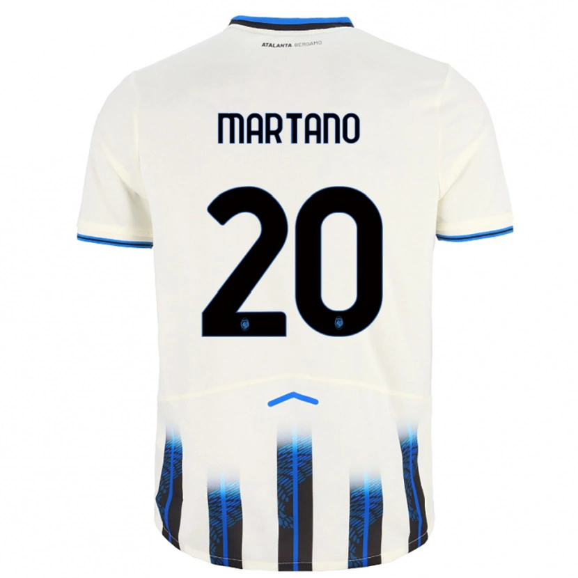 Danxen Kvinder Aldo Martano #20 Hvid Blå Udebane Spillertrøjer 2025/26 Trøje T-Shirt