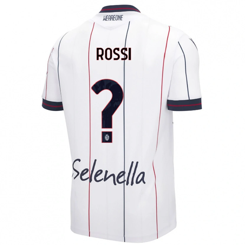 Danxen Kvinder Alice Rossi #0 Hvid Kongeblå Udebane Spillertrøjer 2025/26 Trøje T-Shirt