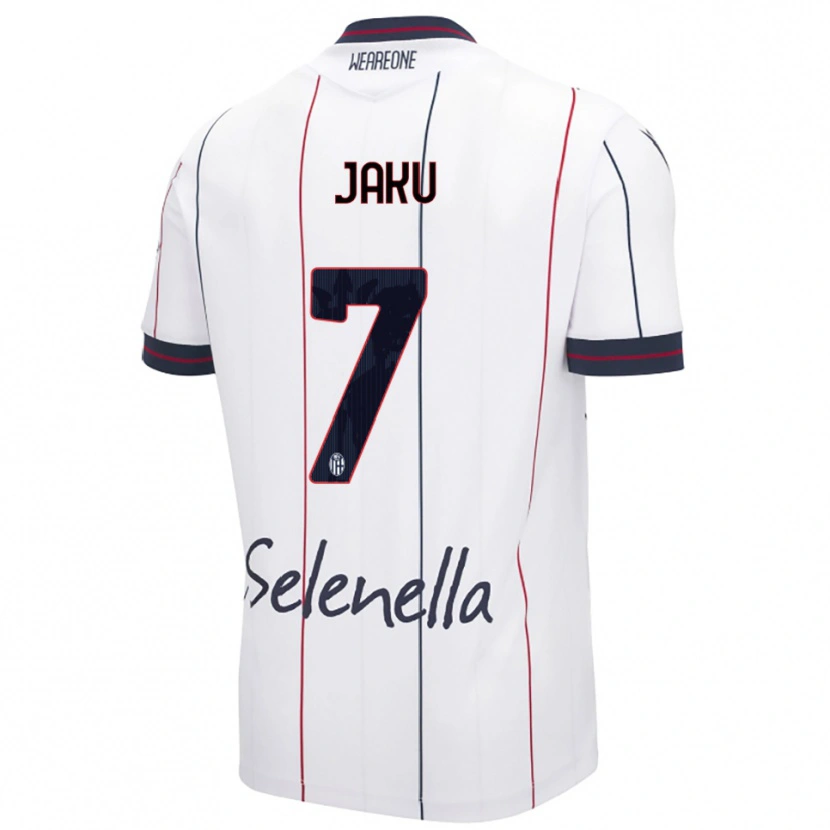 Danxen Kvinder Jordi Jaku #7 Hvid Kongeblå Udebane Spillertrøjer 2025/26 Trøje T-Shirt