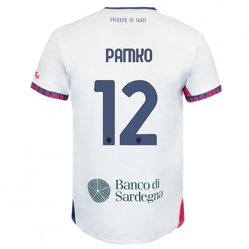 Danxen Kvinder Dmytro Panko #12 Hvid Navy Rød Udebane Spillertrøjer 2025/26 Trøje T-Shirt