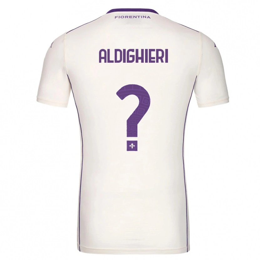 Danxen Kvinder Benedetto Aldighieri #0 Hvid Lilla Rød Udebane Spillertrøjer 2025/26 Trøje T-Shirt