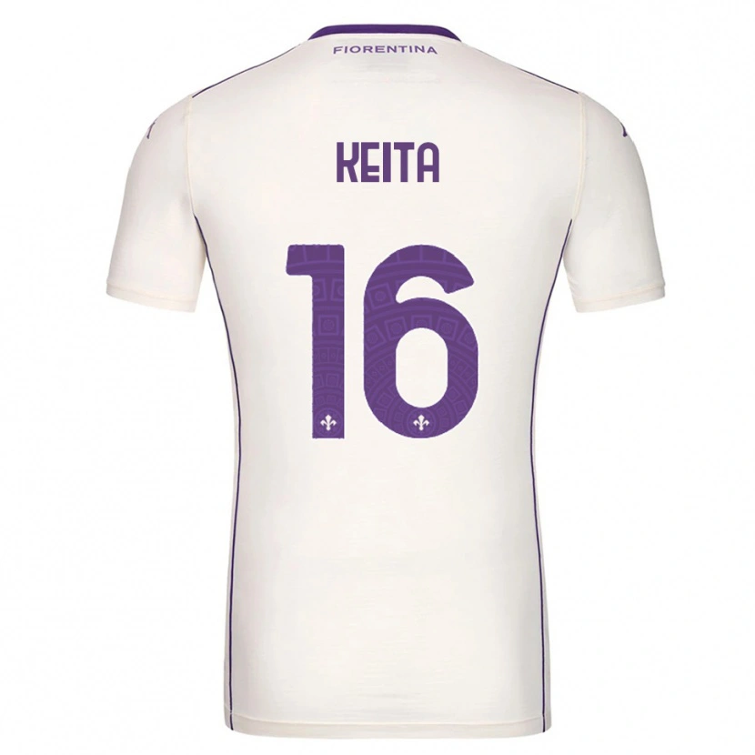 Danxen Kvinder Bala Keita #16 Hvid Lilla Rød Udebane Spillertrøjer 2025/26 Trøje T-Shirt