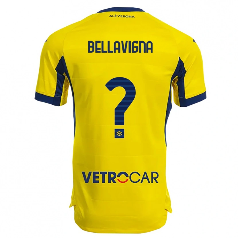 Danxen Kvinder Marco Bellavigna #0 Gul Navy Udebane Spillertrøjer 2025/26 Trøje T-Shirt