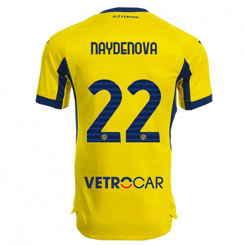 Danxen Kvinder Ivana Naydenova #22 Gul Navy Udebane Spillertrøjer 2025/26 Trøje T-Shirt