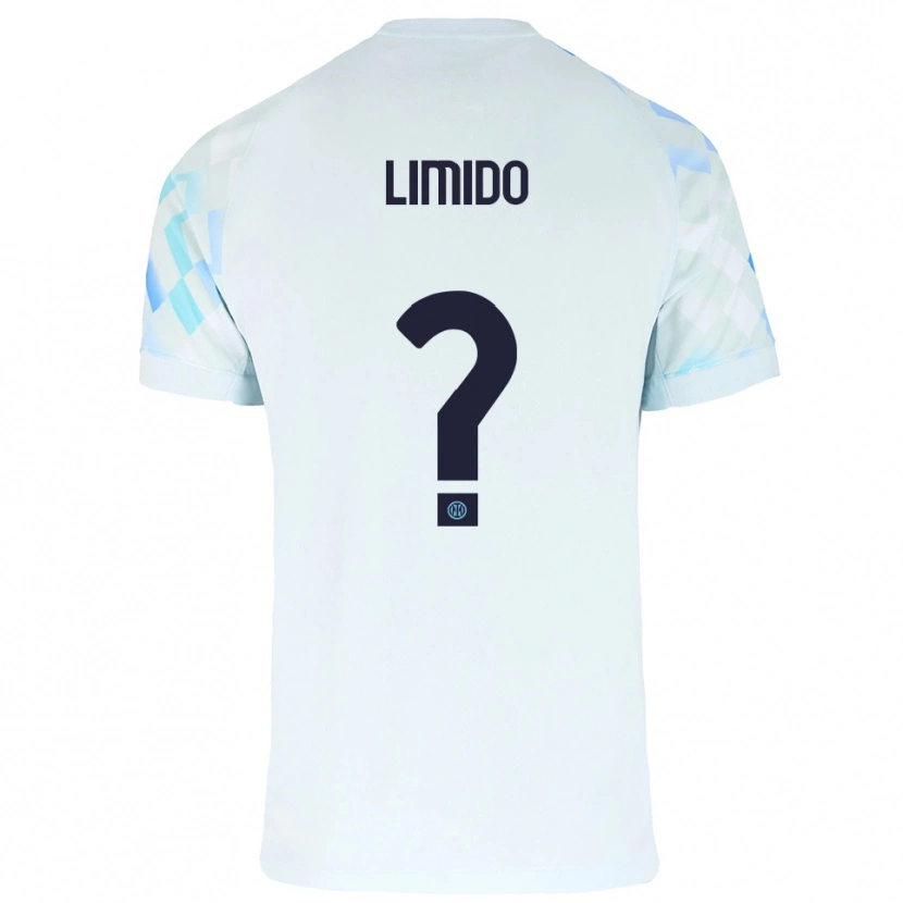 Danxen Kvinder Federico Limido #0 Hvid Blå Udebane Spillertrøjer 2025/26 Trøje T-Shirt