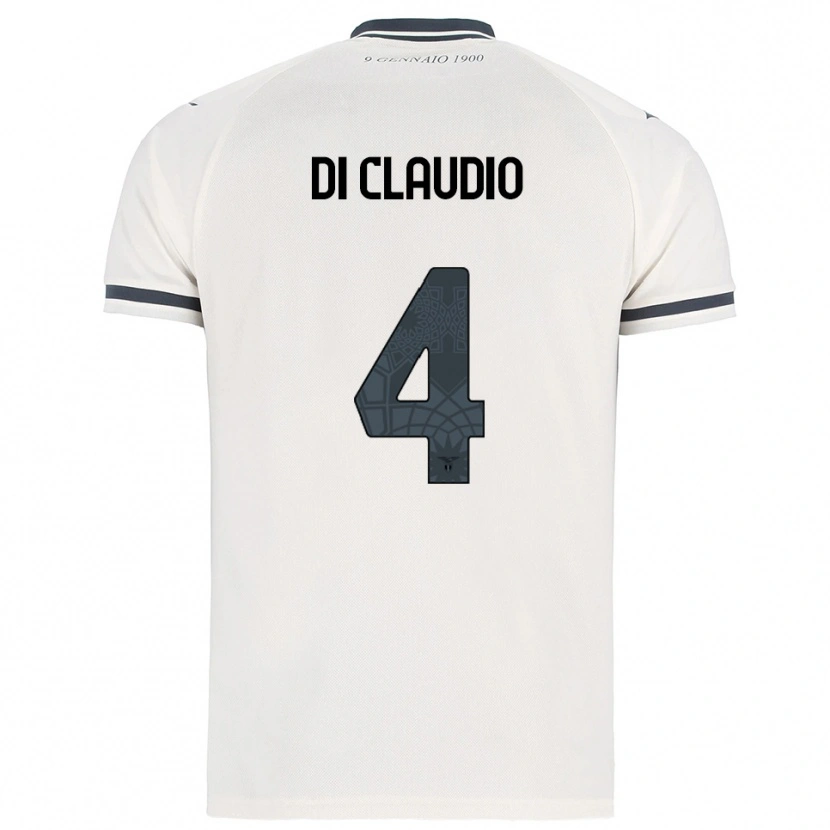 Danxen Kvinder Federico Di Claudio #4 Hvid Navy Udebane Spillertrøjer 2025/26 Trøje T-Shirt