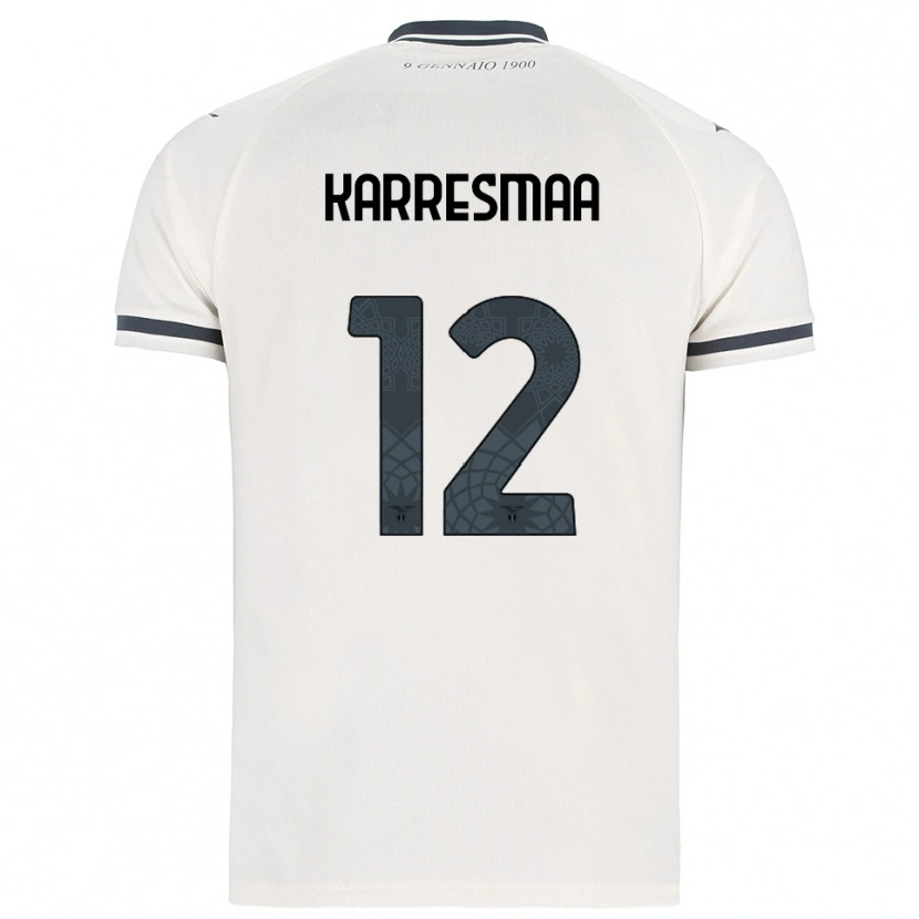Danxen Kvinder Kerttu Karresmaa #12 Hvid Navy Udebane Spillertrøjer 2025/26 Trøje T-Shirt
