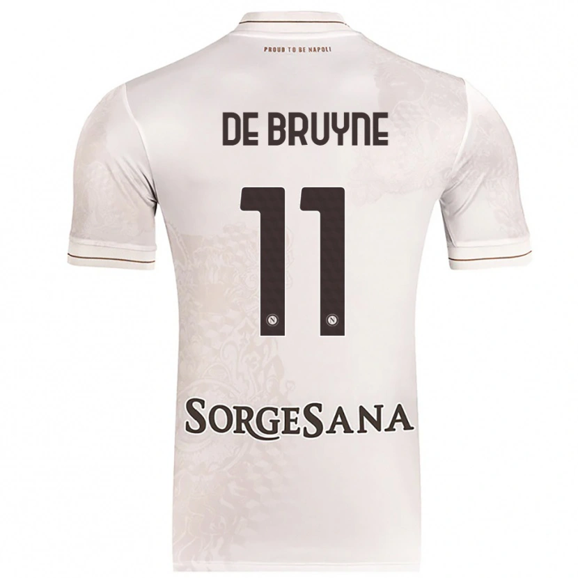 Danxen Kvinder Kevin De Bruyne #11 Champagne Brun Udebane Spillertrøjer 2025/26 Trøje T-Shirt