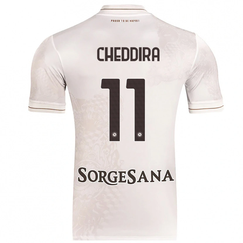 Danxen Kvinder Walid Cheddira #11 Champagne Brun Udebane Spillertrøjer 2025/26 Trøje T-Shirt