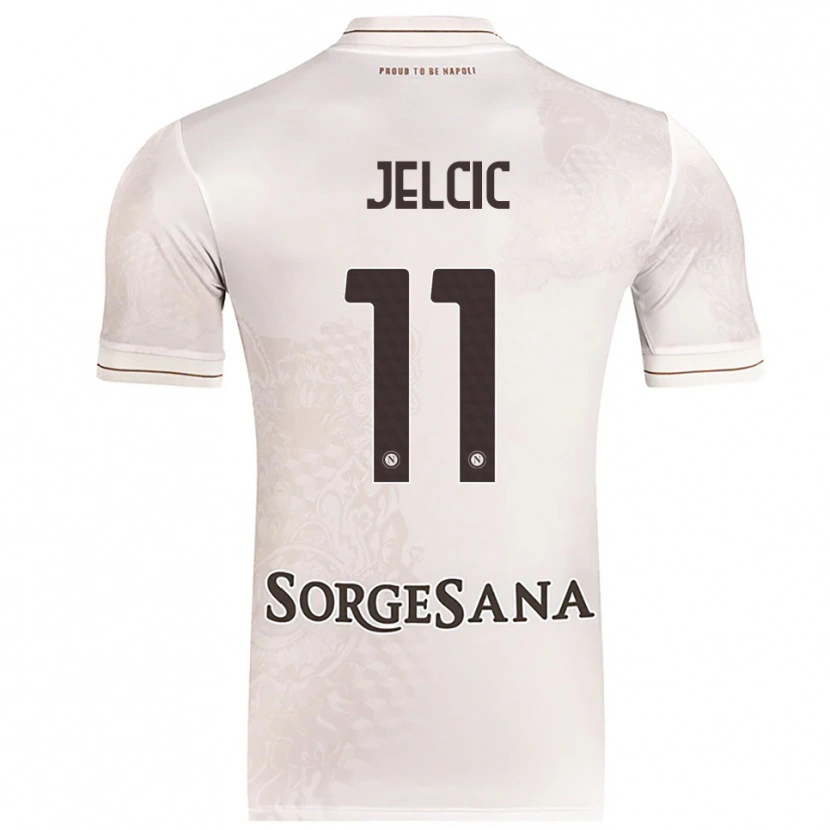 Danxen Kvinder Maja Jelčić #11 Champagne Brun Udebane Spillertrøjer 2025/26 Trøje T-Shirt