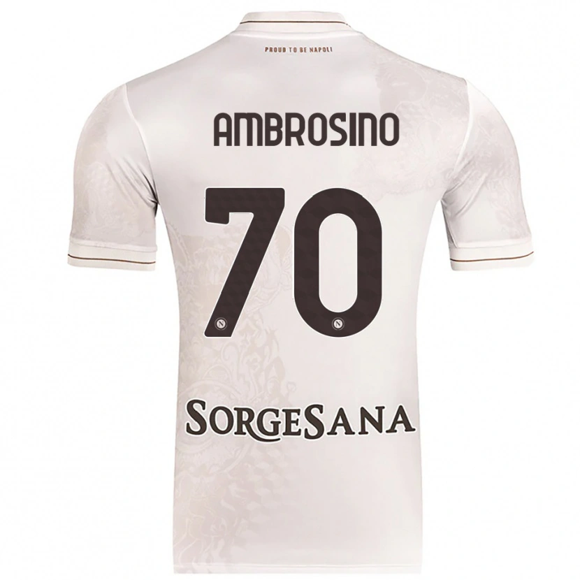 Danxen Kvinder Giuseppe Ambrosino #70 Champagne Brun Udebane Spillertrøjer 2025/26 Trøje T-Shirt