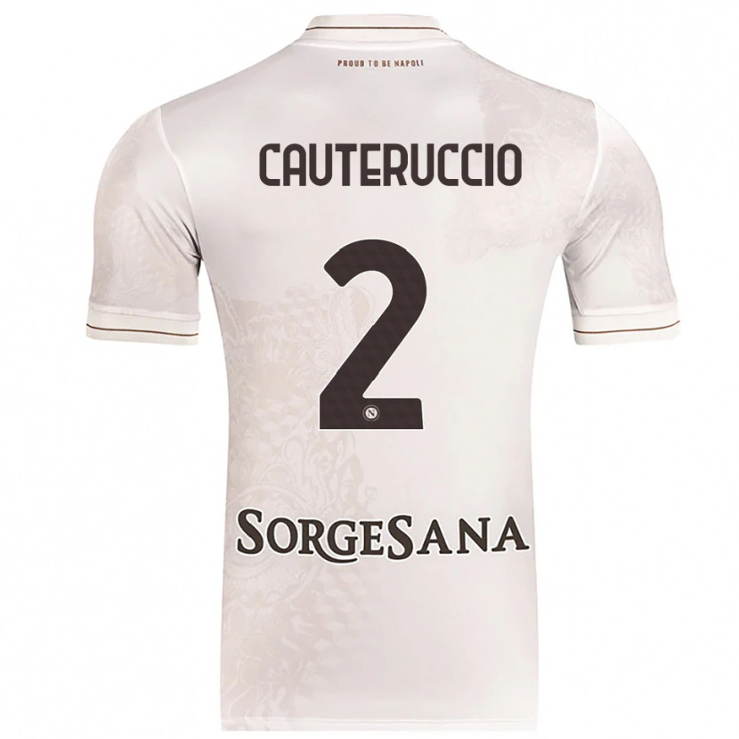 Danxen Kvinder Walter Cauteruccio #2 Champagne Brun Udebane Spillertrøjer 2025/26 Trøje T-Shirt