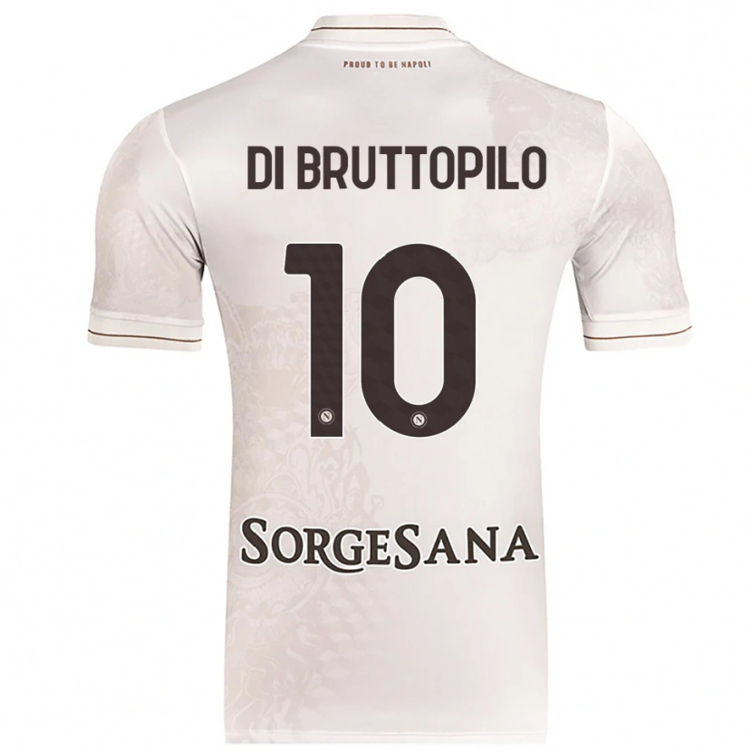 Danxen Kvinder Giuseppe Ambrosino Di Bruttopilo #10 Champagne Brun Udebane Spillertrøjer 2025/26 Trøje T-Shirt