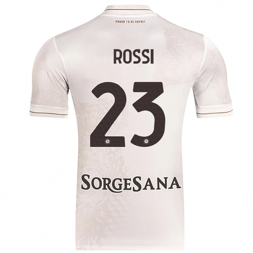 Danxen Kvinder Leonardo Rossi #23 Champagne Brun Udebane Spillertrøjer 2025/26 Trøje T-Shirt