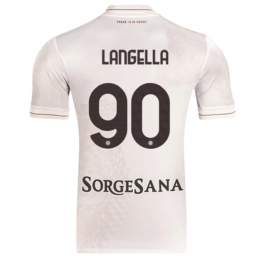 Danxen Kvinder Gabriella Langella #90 Champagne Brun Udebane Spillertrøjer 2025/26 Trøje T-Shirt