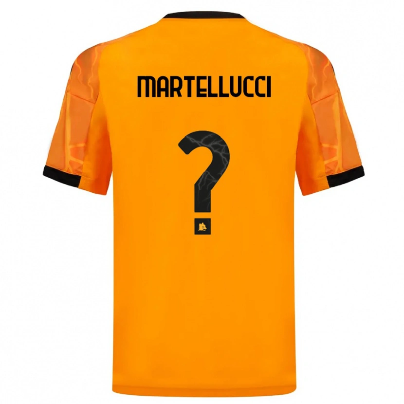 Danxen Kvinder Federico Martellucci #0 Orange Sort Udebane Spillertrøjer 2025/26 Trøje T-Shirt