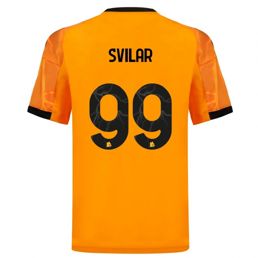 Danxen Kvinder Mile Svilar #99 Orange Sort Udebane Spillertrøjer 2025/26 Trøje T-Shirt