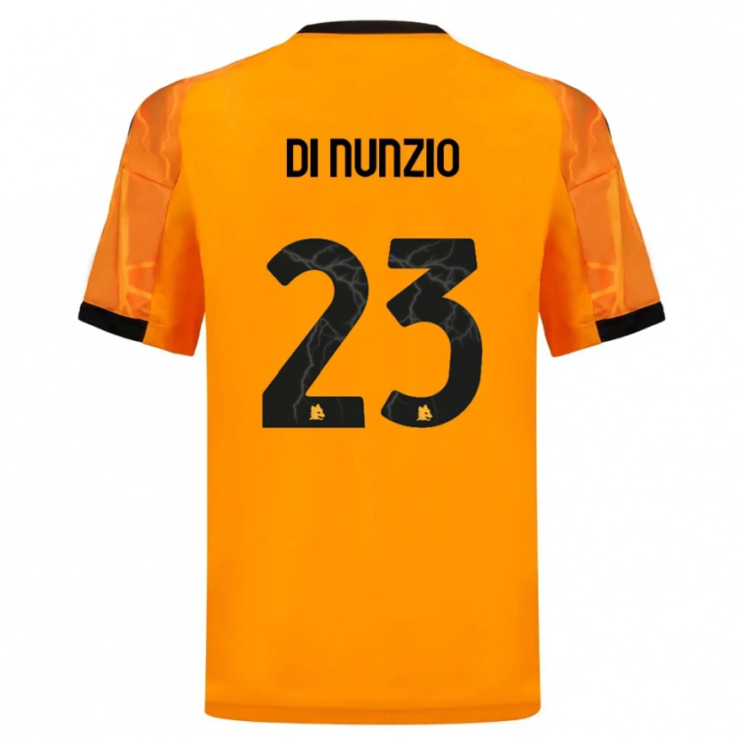 Danxen Kvinder Alessandro Di Nunzio #23 Orange Sort Udebane Spillertrøjer 2025/26 Trøje T-Shirt