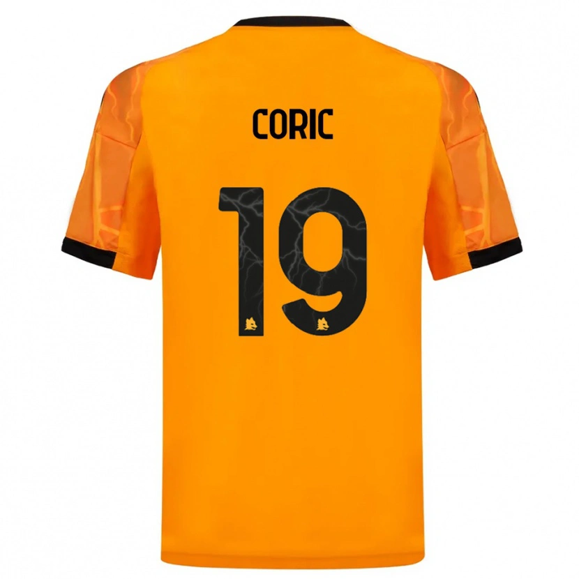 Danxen Kvinder Ante Coric #19 Orange Sort Udebane Spillertrøjer 2025/26 Trøje T-Shirt