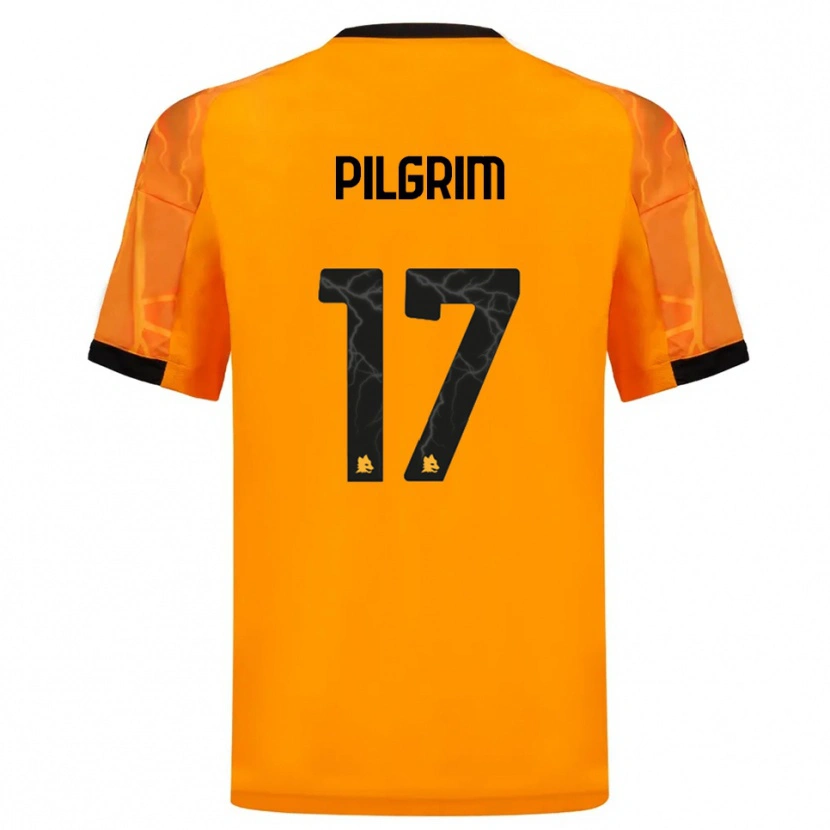Danxen Kvinder Alayah Pilgrim #17 Orange Sort Udebane Spillertrøjer 2025/26 Trøje T-Shirt