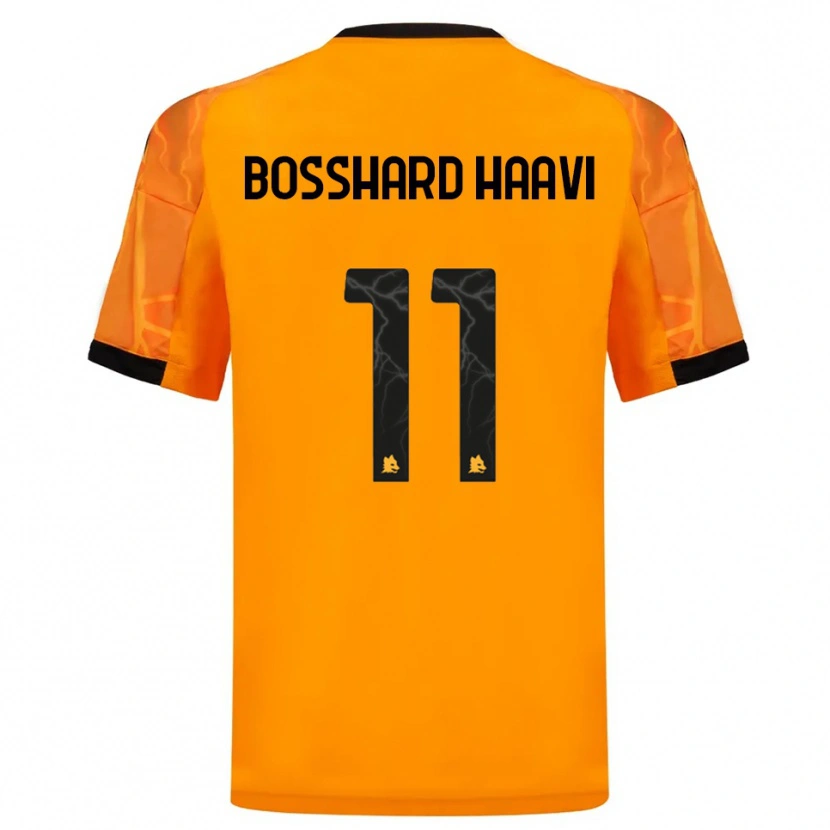 Danxen Kvinder Emilie Bosshard Haavi #11 Orange Sort Udebane Spillertrøjer 2025/26 Trøje T-Shirt