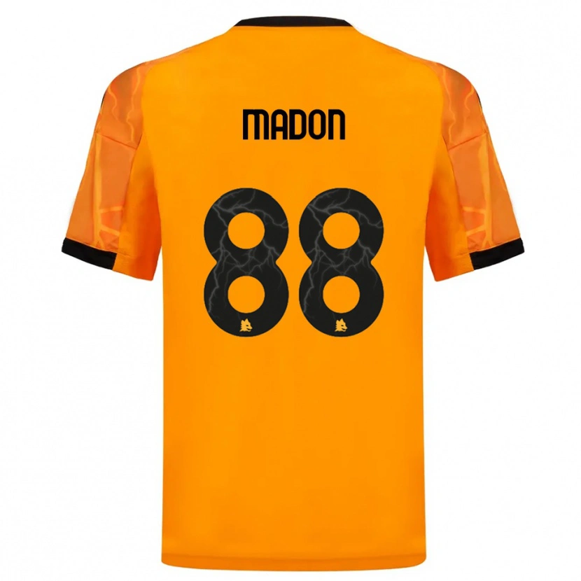 Danxen Kvinder Maja Madon #88 Orange Sort Udebane Spillertrøjer 2025/26 Trøje T-Shirt