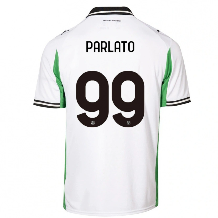 Danxen Kvinder Claudio Parlato #99 Hvid Grøn Sort Udebane Spillertrøjer 2025/26 Trøje T-Shirt