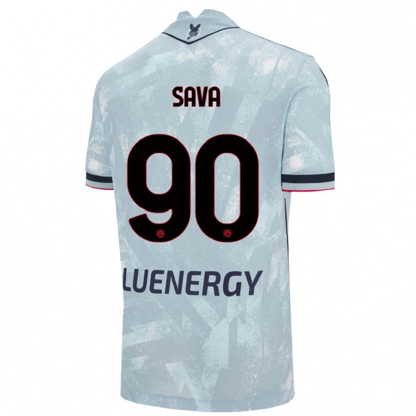 Danxen Kvinder Răzvan Sava #90 Lyseblå Sort Udebane Spillertrøjer 2025/26 Trøje T-Shirt