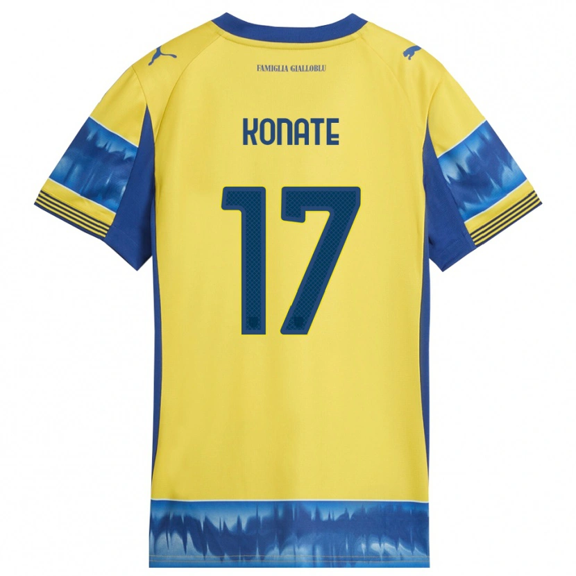 Danxen Kvinder Abdou-Salam Konate #17 Gul Blå Udebane Spillertrøjer 2025/26 Trøje T-Shirt