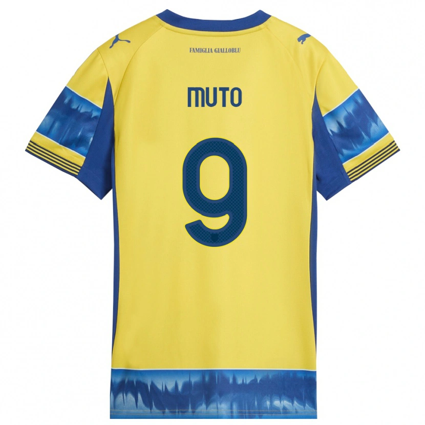 Danxen Kvinder Andrea Muto #9 Gul Blå Udebane Spillertrøjer 2025/26 Trøje T-Shirt