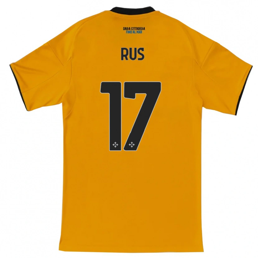 Danxen Kvinder Adrian Rus #17 Orange Blå Udebane Spillertrøjer 2025/26 Trøje T-Shirt