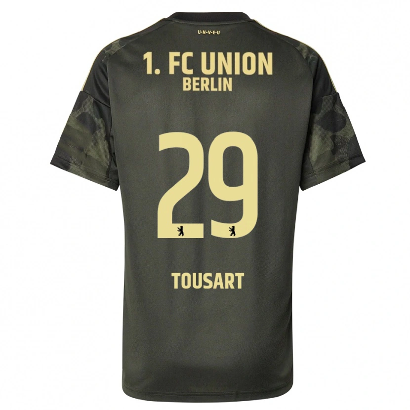 Danxen Kvinder Lucas Tousart #29 Mørkegrøn Sort Udebane Spillertrøjer 2025/26 Trøje T-Shirt