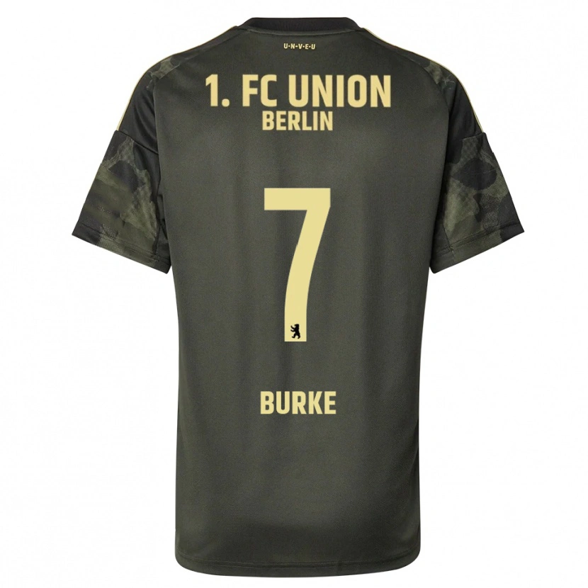 Danxen Kvinder Oliver Burke #7 Mørkegrøn Sort Udebane Spillertrøjer 2025/26 Trøje T-Shirt