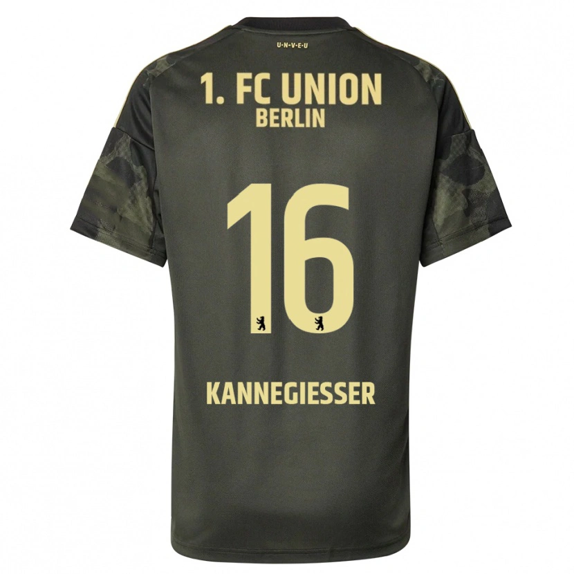 Danxen Kvinder Tom Kannegießer #16 Mørkegrøn Sort Udebane Spillertrøjer 2025/26 Trøje T-Shirt