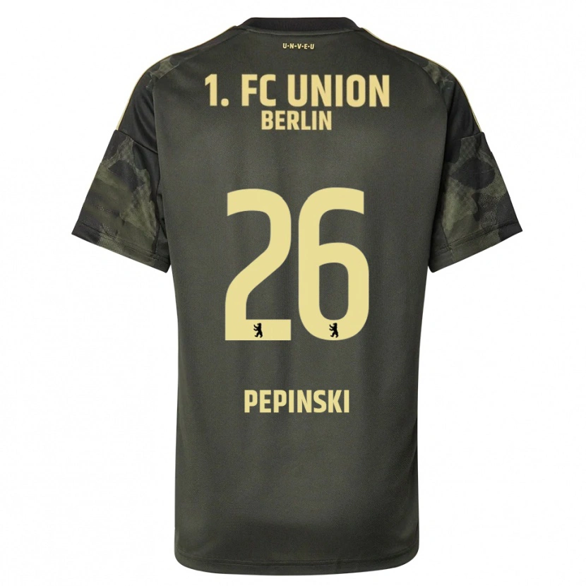 Danxen Kvinder Louis Pepinski #26 Mørkegrøn Sort Udebane Spillertrøjer 2025/26 Trøje T-Shirt