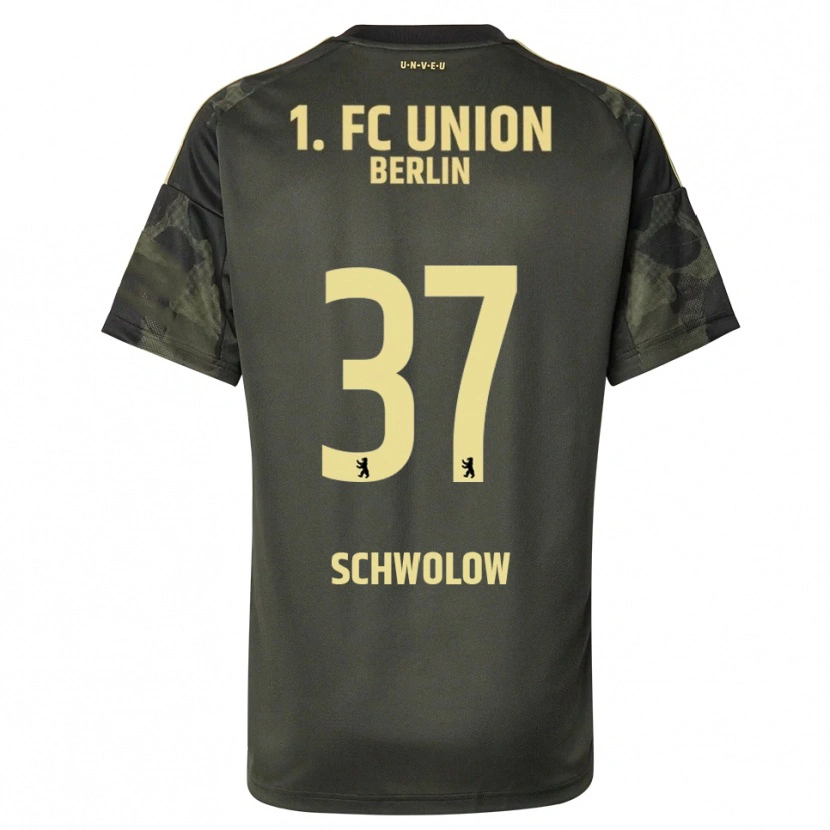 Danxen Kvinder Alexander Schwolow #37 Mørkegrøn Sort Udebane Spillertrøjer 2025/26 Trøje T-Shirt