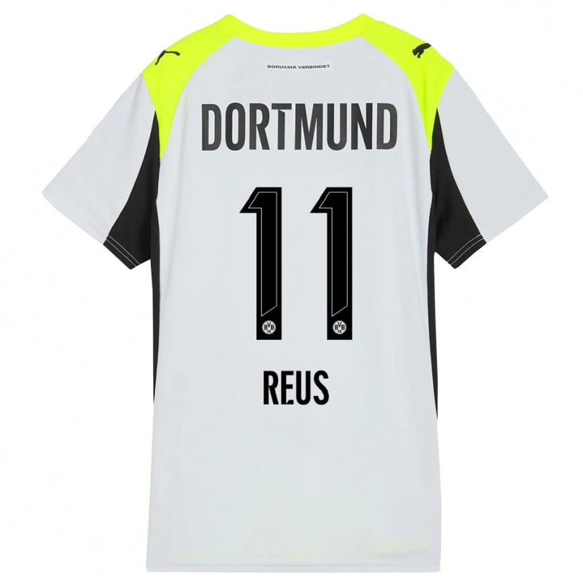 Danxen Kvinder Marco Reus #11 Fluorescerende Gul Udebane Spillertrøjer 2025/26 Trøje T-Shirt