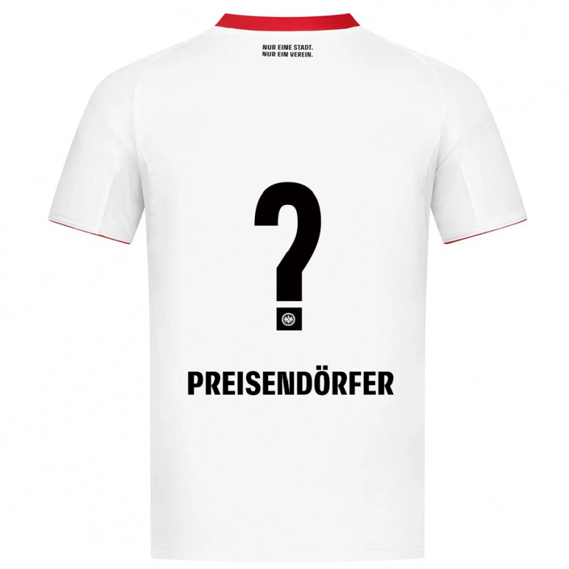 Danxen Kvinder Constantin Preisendörfer #0 Hvid Rød Udebane Spillertrøjer 2025/26 Trøje T-Shirt