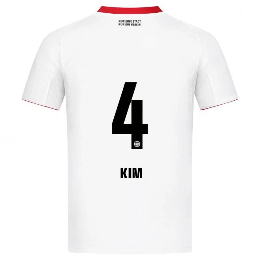 Danxen Kvinder Yoon-Do Kim #4 Hvid Rød Udebane Spillertrøjer 2025/26 Trøje T-Shirt
