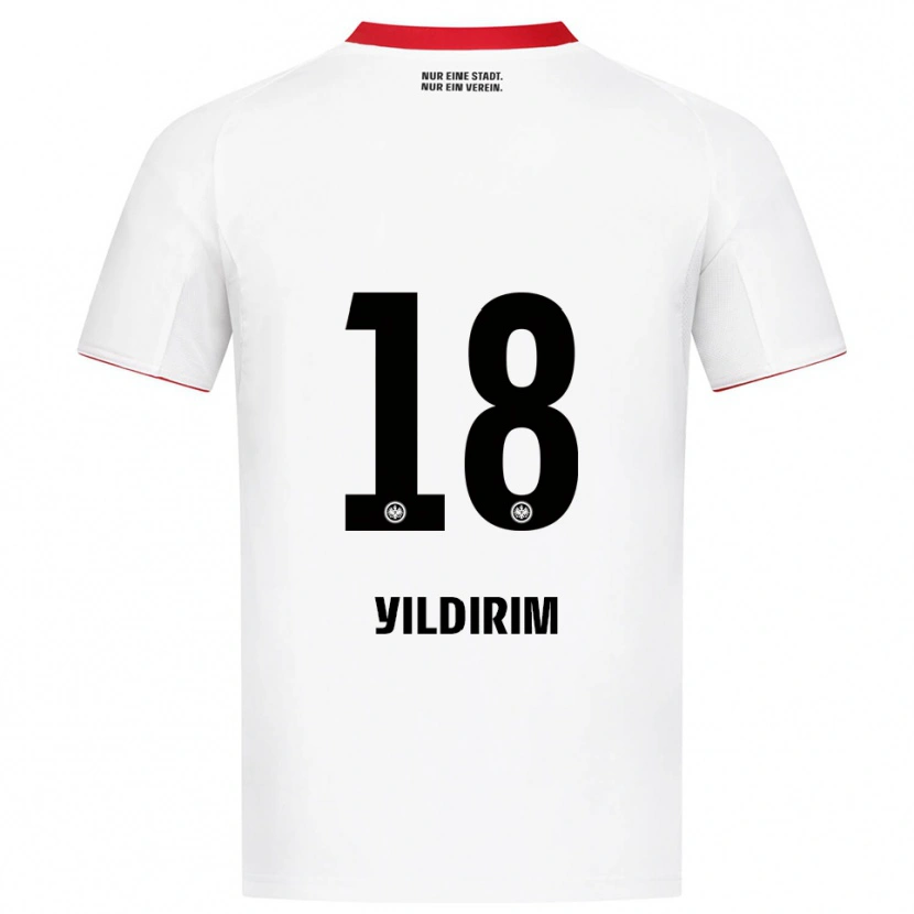 Danxen Kvinder Metehan Yildirim #18 Hvid Rød Udebane Spillertrøjer 2025/26 Trøje T-Shirt