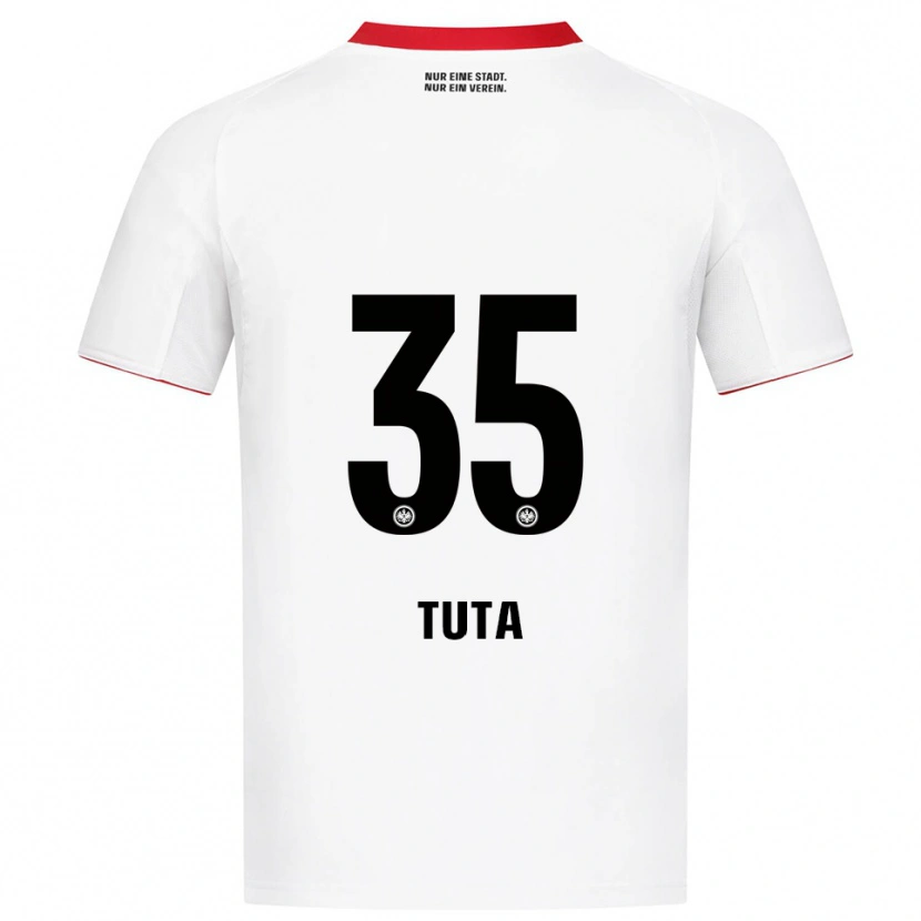 Danxen Kvinder Tuta #35 Hvid Rød Udebane Spillertrøjer 2025/26 Trøje T-Shirt
