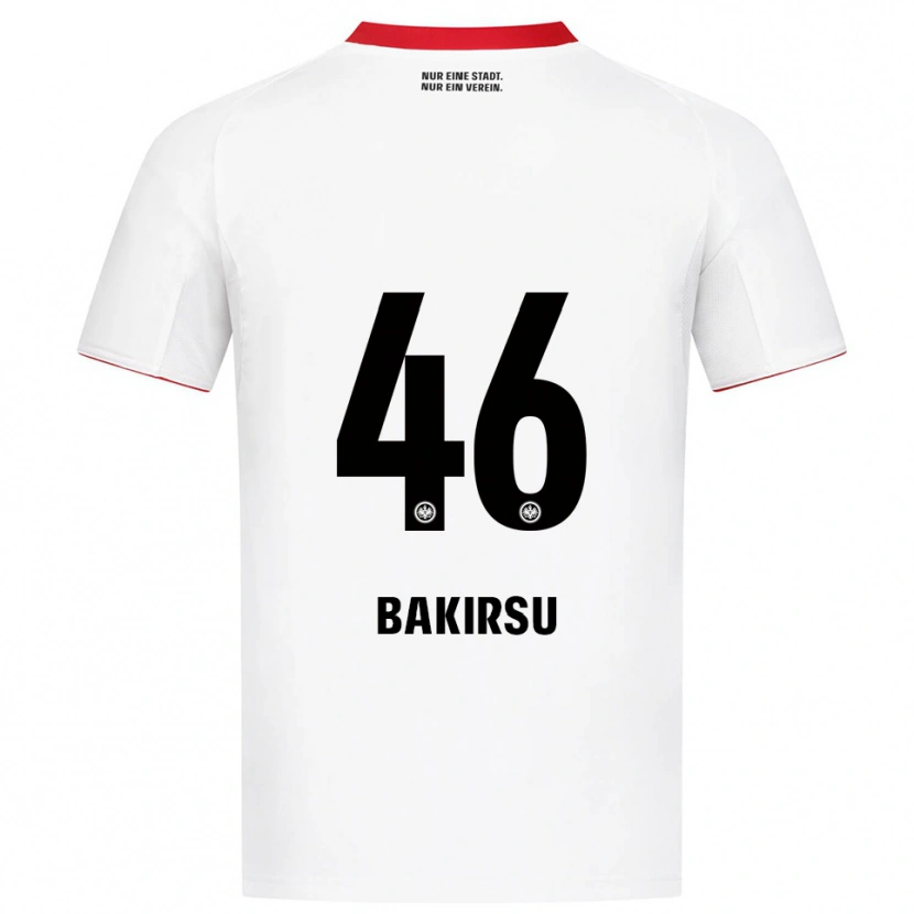 Danxen Kvinder Hüseyin Bakirsu #46 Hvid Rød Udebane Spillertrøjer 2025/26 Trøje T-Shirt