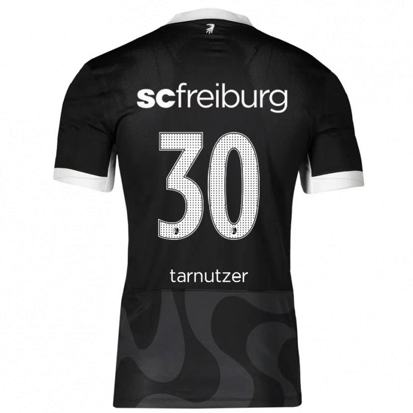 Danxen Kvinder Rouven Tarnutzer #30 Sort Hvid Udebane Spillertrøjer 2025/26 Trøje T-Shirt