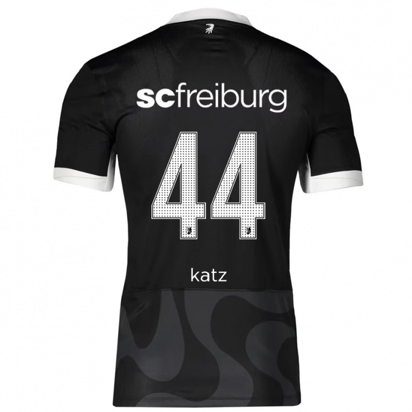 Danxen Kvinder Kilian Katz #44 Sort Hvid Udebane Spillertrøjer 2025/26 Trøje T-Shirt