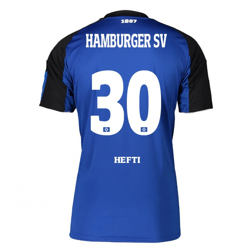Danxen Kvinder Silvan Hefti #30 Blå Sort Udebane Spillertrøjer 2025/26 Trøje T-Shirt