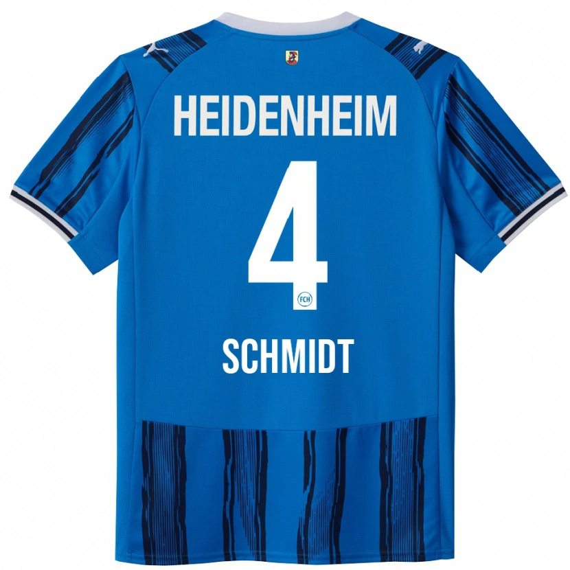 Danxen Kvinder Luke Schmidt #4 Blå Navy Udebane Spillertrøjer 2025/26 Trøje T-Shirt